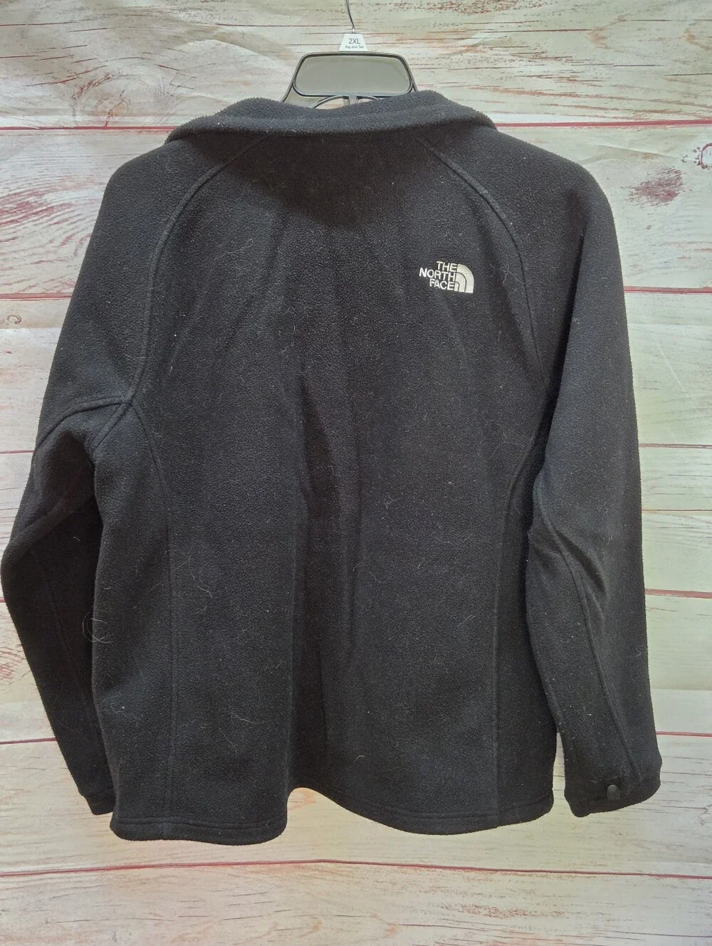 The North Face Men's Full-Zip Black Fleece Jacket Size L Regular (23x27)